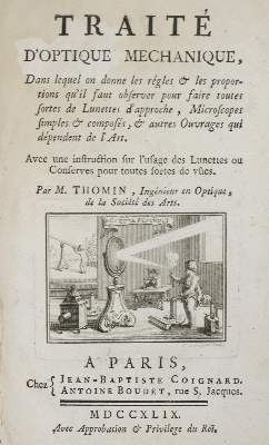 Bild Nr.1: 136-1700 Thomin,M.: (Verschiedene Gebiete - Varia, Physik, Optik)