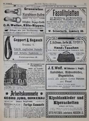 Bild Nr.13: 136-1709 Deutsche Sattler-Zeitung.: (Verschiedene Gebiete - Varia, Sattlerei)