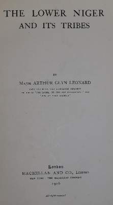 Bild Nr.1: 136-1754 Leonard,A.G.: (Afrika)
