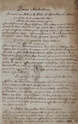 Bild Nr.1: 136-177 Varia Pietatis Exercitia: (Handschriften, Sandhoff)