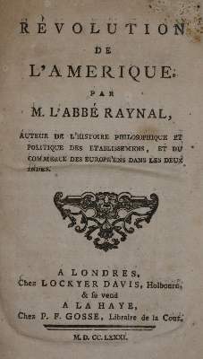 Bild Nr.1: 136-1804 Raynal,(G.T.).: (Amerika, Revolution)