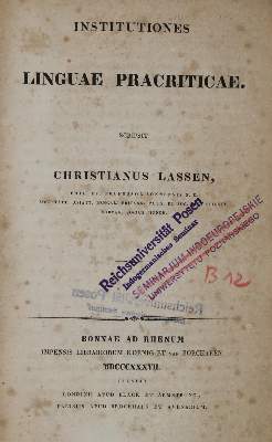 Bild Nr.1: 136-1844 Lassen,C.: (Asien)