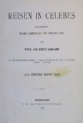 Bild Nr.3: 136-1853 Sarasin,P. u. F.Sarasin.: (Asien)