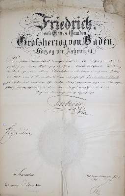 Bild Nr.1: 136-1872 Friedrich, Großherzog von Baden.: (Deutschland, Baden)