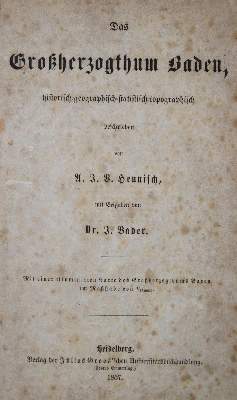 Bild Nr.1: 136-1873 Heunisch,A.J.V.: (Deutschland, Baden)