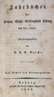 Bild Nr.1: 136-1894 Karche,P.C.G. (Hrsg.).: (Deutschland, Coburg)