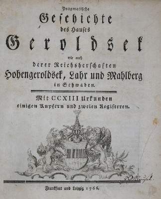 Bild Nr.1: 136-1909 (Reinhard,J.J. o. C.J.Kremer).: (Deutschland, Geroldseck)
