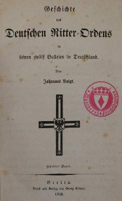 Bild Nr.1: 136-1962 Voigt,J.: (Deutschland, Ritterorden)