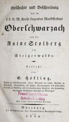 Bild Nr.1: 136-198 Höfling,G.: (Alte Drucke, Handschriften und Theologie)