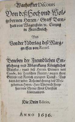 Bild Nr.1: 136-1990 Bernhart Graf von Witgenstein.: (Frankreich)