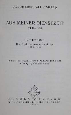Bild Nr.1: 136-2029 Conrad von Hötzendorf,F.: (Österreich)