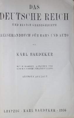 Bild Nr.2: 136-2075 Deutschland.: (Verschiedene Länder - Geschichte, Baedeker)