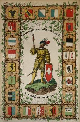 Bild Nr.1: 136-2079 Schweiz, Die,: (Verschiedene Länder - Geschichte, Baedeker)
