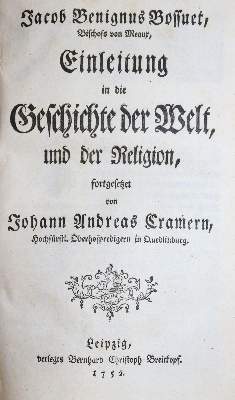 Bild Nr.1: 136-2085 Bossuet,J.B.: (Verschiedene Länder - Geschichte)