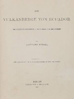 Bild Nr.1: 136-2097 Stübel,A.: (Verschiedene Länder - Geschichte, Ecuador)