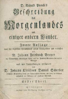 Bild Nr.1: 136-2152 Pococke,R.: (Verschiedene Länder - Geschichte)