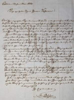 Bild Nr.1: 136-2181 Baudri, Friedrich,: (Autographen)