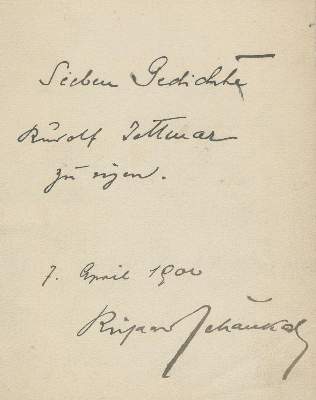 Bild Nr.2: 136-2197 Schaukal, Richard von,: (Jettmar)