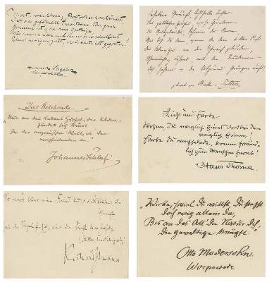 Bild Nr.1: 136-2219 Autographen-Sammlung: (Schiller-Verband)