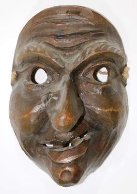 Bild Nr.1: 136-2249 Holzmaske, Larve: (Varia)