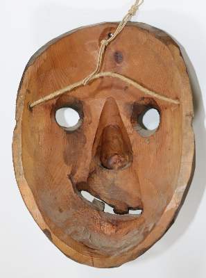 Bild Nr.3: 136-2249 Holzmaske, Larve: (Varia)