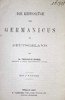 Bild Nr.1: 136-225 Knoke,F.: (Alte Drucke, Handschriften und Theologie)