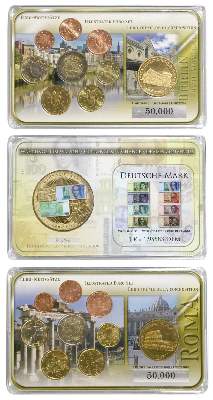 Bild Nr.1: 136-2277 Euro-Münzsätze.: (Varia, Numismatik u. Siegelkunde, Medaillen)