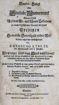 Bild Nr.1: 136-229 Kybler,B.: (Alte Drucke, Handschriften und Theologie)