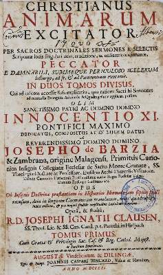 Bild Nr.1: 136-23 Barzia y Zambrana,J.de.: (Alte Drucke, Handschriften und Theologie)