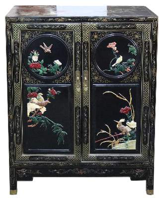 Bild Nr.1: 136-2381 Kleiner Lackschrank China: (Asiatika)