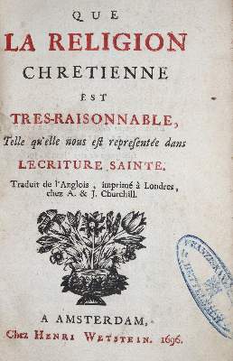 Bild Nr.1: 136-239 Locke,J.: (Alte Drucke, Handschriften und Theologie)