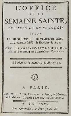 Bild Nr.1: 136-241 L'office de la Semaine Sainte,: (Alte Drucke, Handschriften und Theologie)