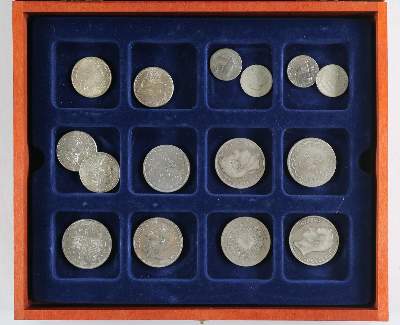 Bild Nr.12: 136-2453 Silbermünzen: (Münzen, Silber)