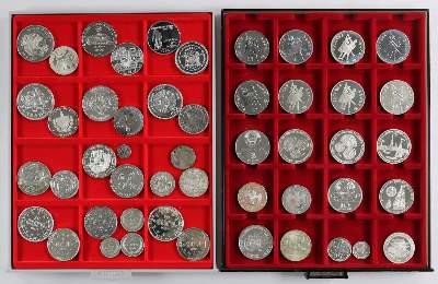 Bild Nr.5: 136-2453 Silbermünzen: (Münzen, Silber)