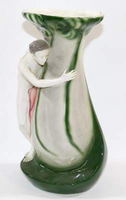 Bild Nr.1: 136-2478 Jugendstilvase: (Porzellan u. Keramik)