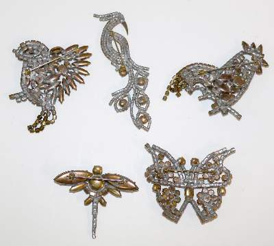 Bild Nr.2: 136-2516 Gablonz 5 Prachtbroschen: (Schmuck, Broschen)