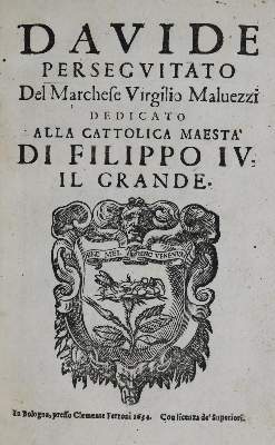 Bild Nr.1: 136-258 Malvezzi,V.: (Alte Drucke, Handschriften und Theologie)