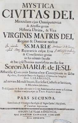 Bild Nr.1: 136-263 Maria de Jesus de Agreda.: (Alte Drucke, Handschriften und Theologie)