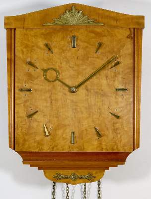 Bild Nr.1: 136-2631 Wanduhr, Holz.: (Uhren)