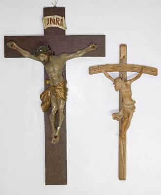 Bild Nr.1: 136-2641 Kruzifix.: (Volkskunst, Religiöse Volkskunst)