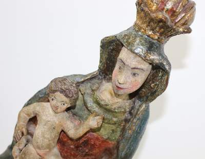 Bild Nr.2: 136-2646 Maria mit Jesuskind,: (Volkskunst, Religiöse Volkskunst)
