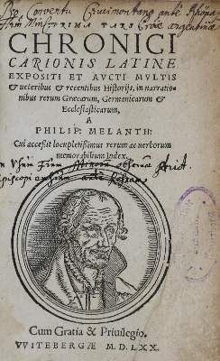 Bild Nr.1: 136-269 Melanchthon,P. u. Carion,J.: (Alte Drucke, Handschriften und Theologie)