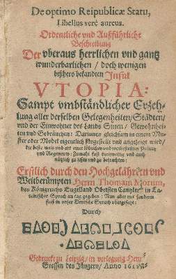 Bild Nr.1: 136-278 Morus,T.: (Alte Drucke, Handschriften und Theologie)