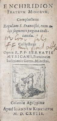 Bild Nr.1: 136-280 Myricanus,S.: (Alte Drucke, Handschriften und Theologie)