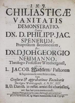 Bild Nr.1: 136-282 Nathanaele Philadelpho (d.i. C.F.Knorr).: (Alte Drucke, Handschriften und Theologie)
