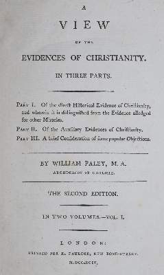 Bild Nr.1: 136-293 Paley,W.: (Alte Drucke, Handschriften und Theologie)