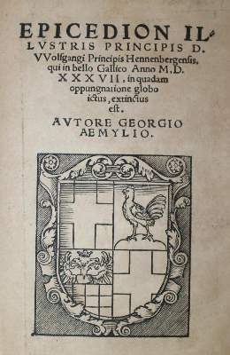 Bild Nr.1: 136-3 Aemilius,G. (d.i. G.Oemler).: (Alte Drucke, Handschriften und Theologie)
