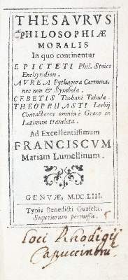 Bild Nr.1: 136-303 (Poliziano,A. Hrsg.).: (Alte Drucke, Handschriften und Theologie)