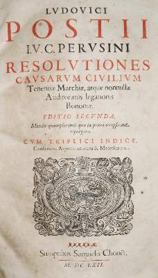 Bild Nr.1: 136-306 Postius,L.: (Alte Drucke, Handschriften und Theologie)