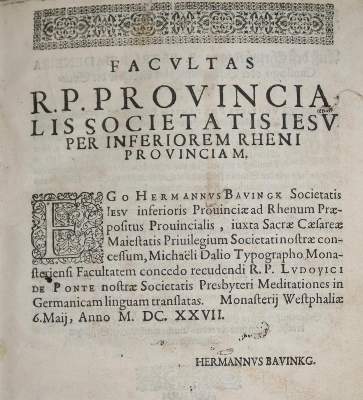 Bild Nr.4: 136-311 Puente,L. de la.: (Alte Drucke, Handschriften und Theologie)